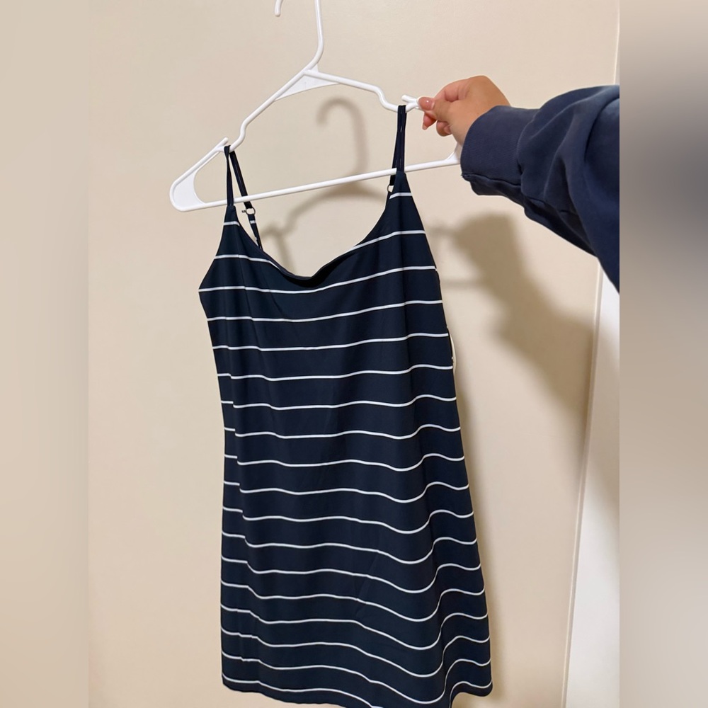 Abercrombie & Fitch Black and White Striped Dress